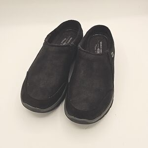 Skechers Relaxed Fit Air Cooled Memory Foam Slide On 7.5 Black